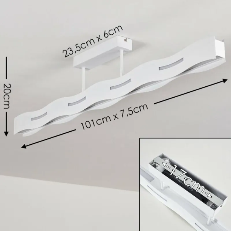 hofstein Plafonnier Nagold LED Blanc, 1 lumière
