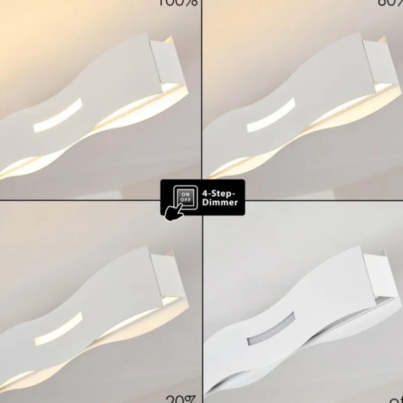 hofstein Plafonnier Nagold LED Blanc, 1 lumière