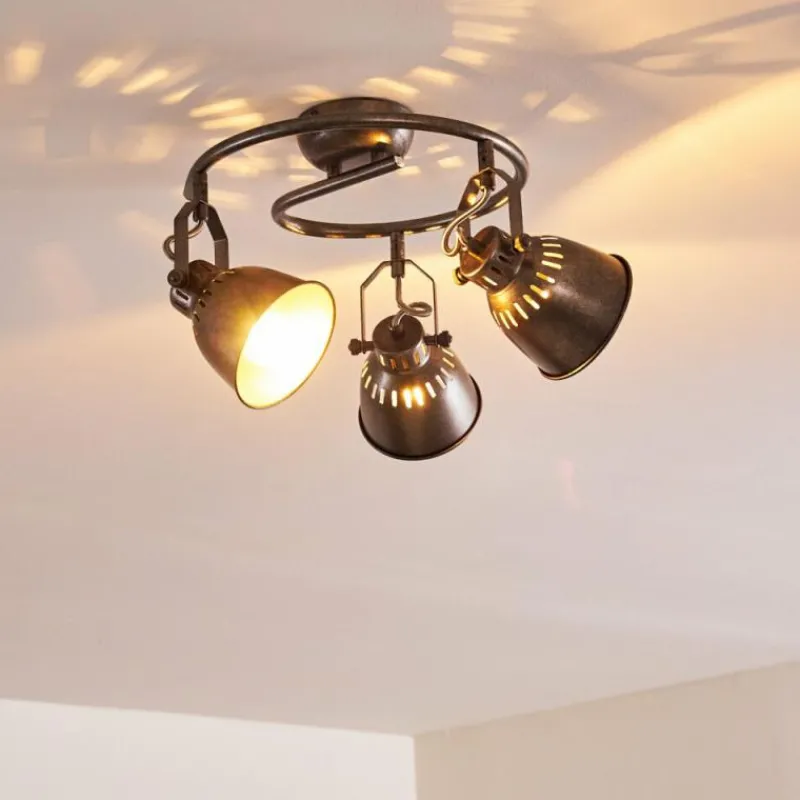 hofstein Plafonnier Nanlia Gris, Argenté, 3 lumières