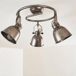 hofstein Plafonnier Nanlia Gris, Argenté, 3 lumières