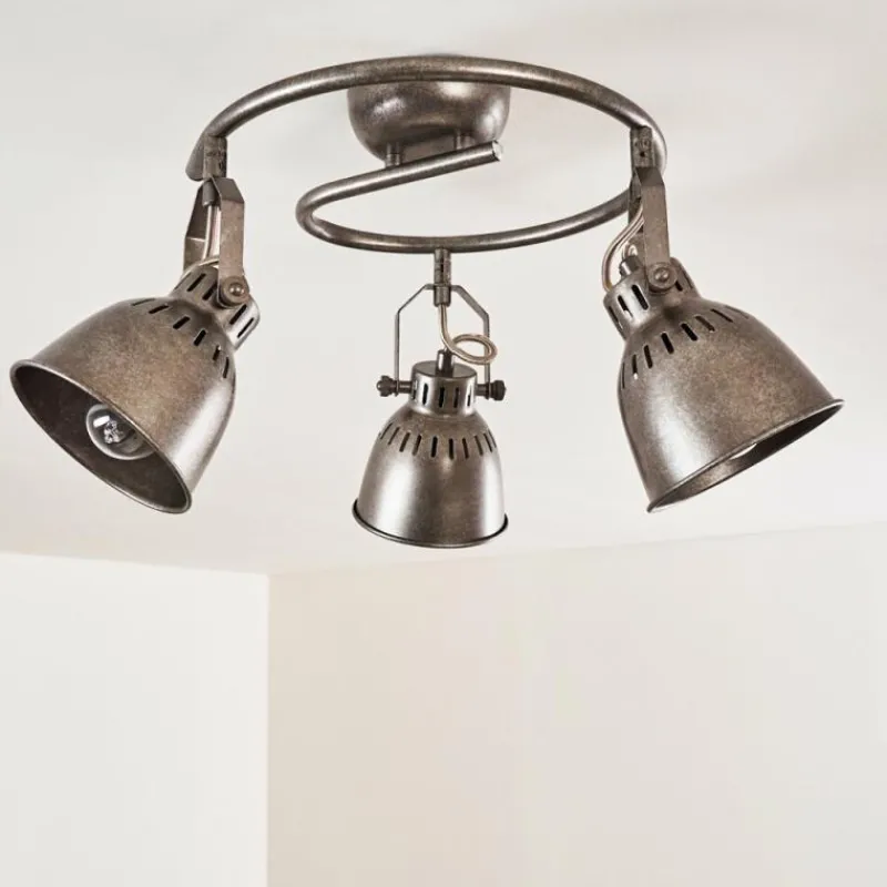 hofstein Plafonnier Nanlia Gris, Argenté, 3 lumières