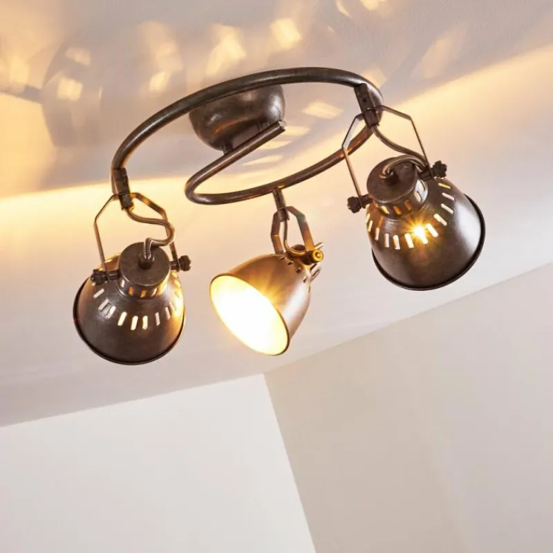 hofstein Plafonnier Nanlia Gris, Argenté, 3 lumières