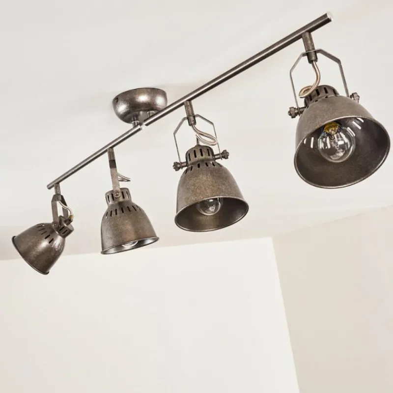 hofstein Plafonnier Nanlia Gris, Argenté, 4 lumières