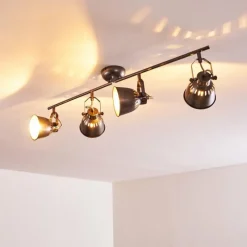 hofstein Plafonnier Nanlia Gris, Argenté, 4 lumières