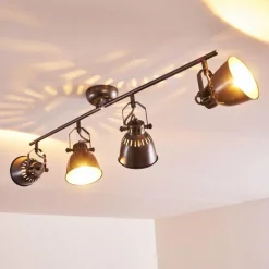 hofstein Plafonnier Nanlia Gris, Argenté, 4 lumières