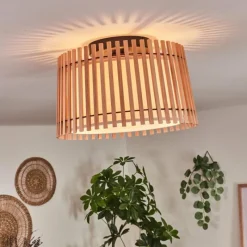 Lampes En Tissu-hofstein Plafonnier Napili Noir, 1 lumière