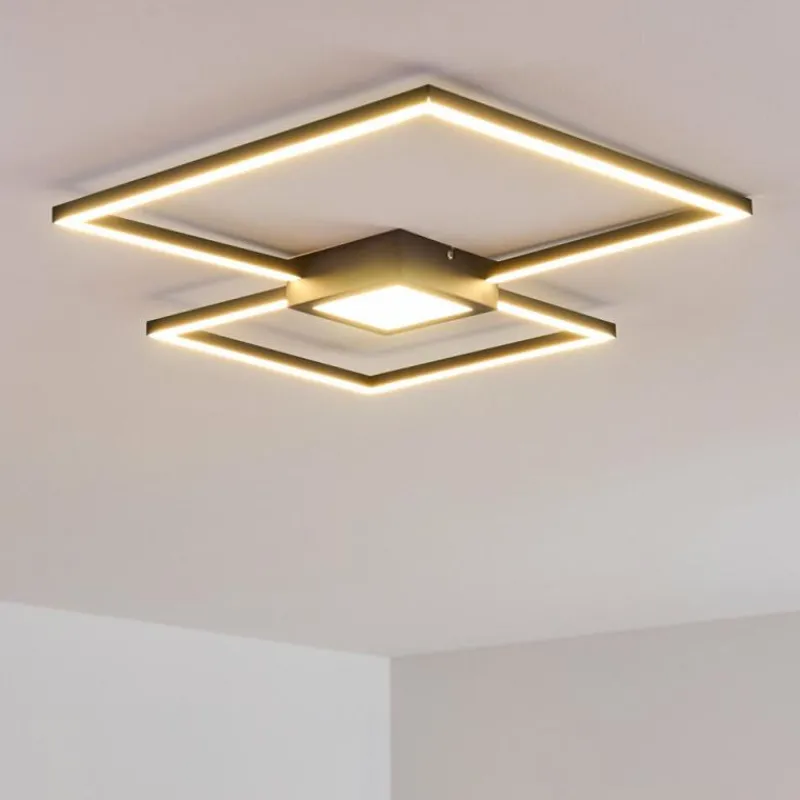 hofstein Plafonnier Narpes LED Anthracite, 1 lumière