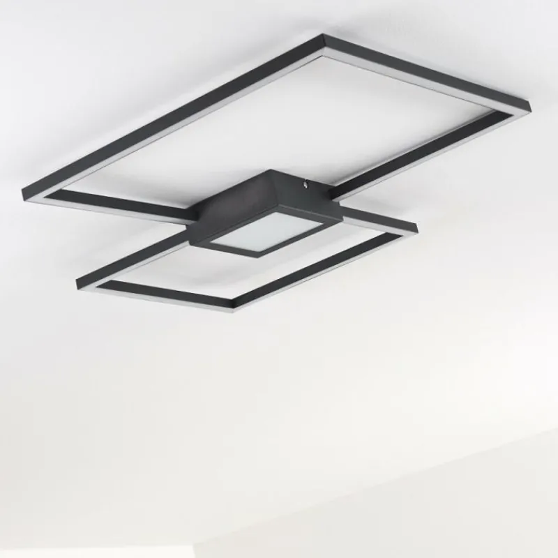 hofstein Plafonnier Narpes LED Anthracite, 1 lumière