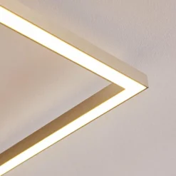 hofstein Plafonnier Narpes LED Nickel mat, 1 lumière
