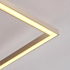 hofstein Plafonnier Narpes LED Nickel mat, 1 lumière