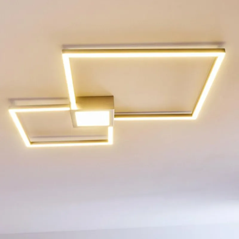 hofstein Plafonnier Narpes LED Nickel mat, 1 lumière