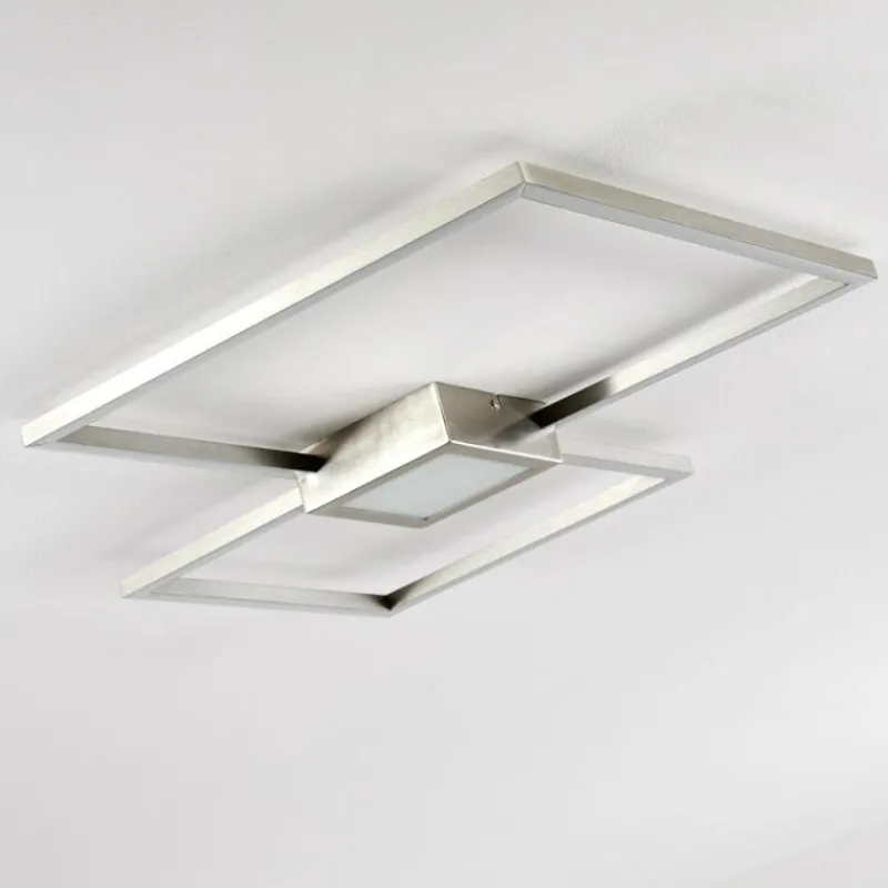 hofstein Plafonnier Narpes LED Nickel mat, 1 lumière
