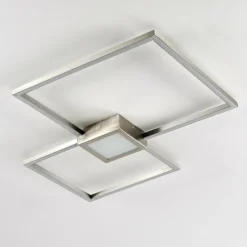 hofstein Plafonnier Narpes LED Nickel mat, 1 lumière