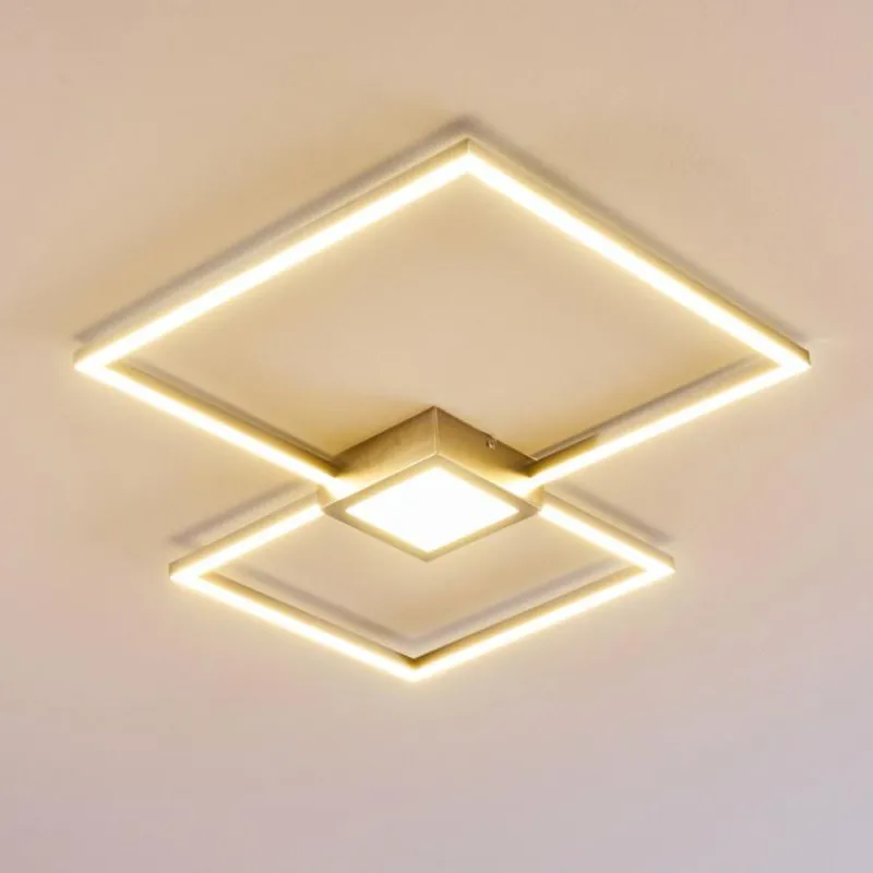 hofstein Plafonnier Narpes LED Nickel mat, 1 lumière