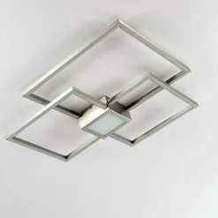 hofstein Plafonnier Narpes LED Nickel mat, 1 lumière