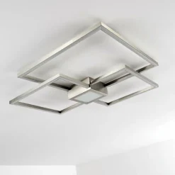 hofstein Plafonnier Narpes LED Nickel mat, 1 lumière