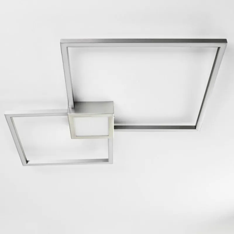 hofstein Plafonnier Narpes LED Nickel mat, 1 lumière
