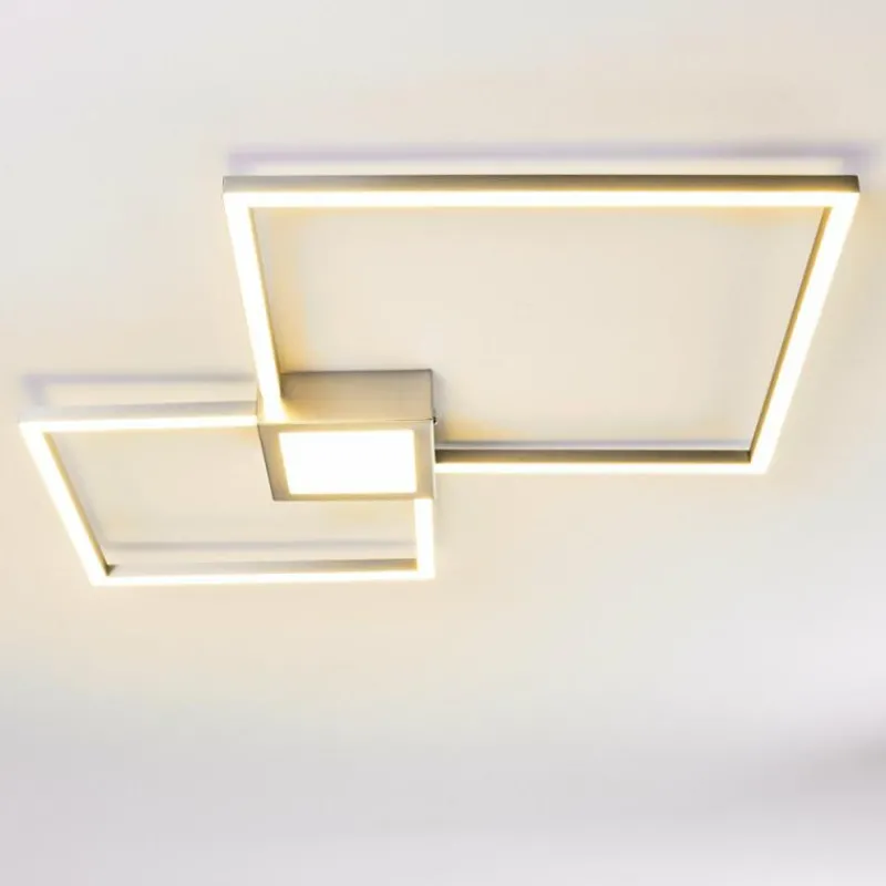 hofstein Plafonnier Narpes LED Nickel mat, 1 lumière