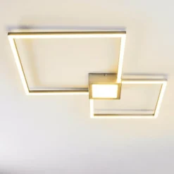 hofstein Plafonnier Narpes LED Nickel mat, 1 lumière