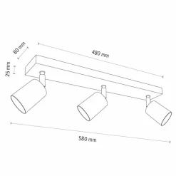 Lampes En Bois-hofstein Plafonnier Nazca Bois clair, 3 lumières