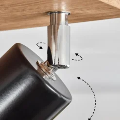 Luminaires Scandinaves-hofstein Plafonnier Nazca Chrome, Écru, 4 lumières