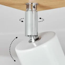 Lampes En Bois-hofstein Plafonnier Nazca Écru, 2 lumières