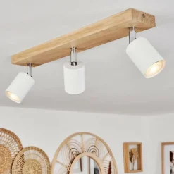 Luminaires Scandinaves-hofstein Plafonnier Nazca Écru, 3 lumières