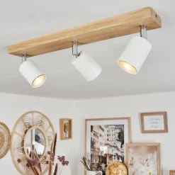 Luminaires Scandinaves-hofstein Plafonnier Nazca Écru, 3 lumières