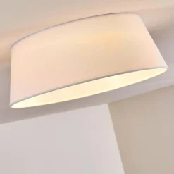 Lampes En Tissu-hofstein Plafonnier Negio LED Blanc, 1 lumière