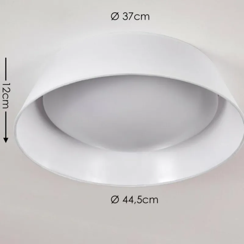 Lampes En Tissu-hofstein Plafonnier Negio LED Blanc, 1 lumière