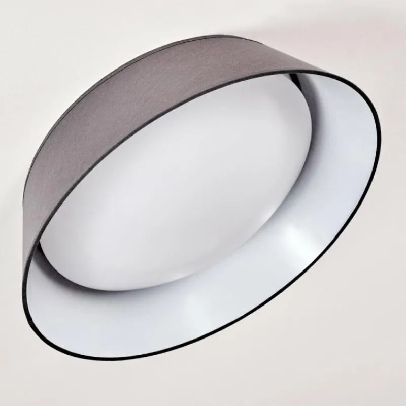 Lampes En Tissu-hofstein Plafonnier Negio LED Gris, Blanc, 1 lumière
