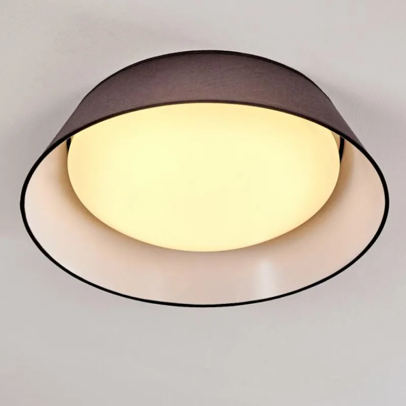 Lampes En Tissu-hofstein Plafonnier Negio LED Gris, Blanc, 1 lumière