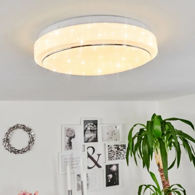 hofstein Plafonnier Nepes LED Blanc, 1 lumière* Éclairage Led