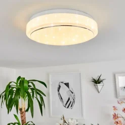 hofstein Plafonnier Nepes LED Blanc, 1 lumière* Éclairage Led