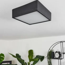 hofstein Plafonnier Netstal LED Anthracite, 1 lumière