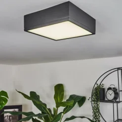 hofstein Plafonnier Netstal LED Anthracite, 1 lumière