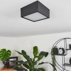 hofstein Plafonnier Netstal LED Anthracite, 1 lumière