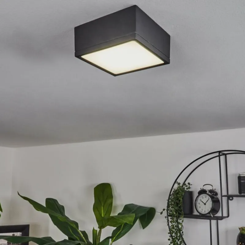 hofstein Plafonnier Netstal LED Anthracite, 1 lumière