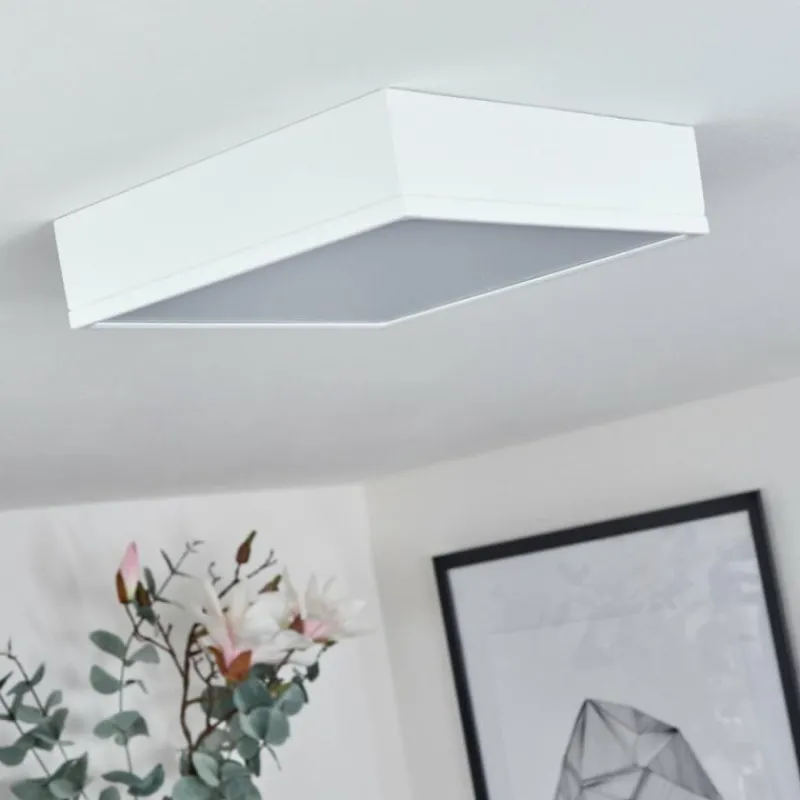 hofstein Plafonnier Netstal LED Blanc, 1 lumière