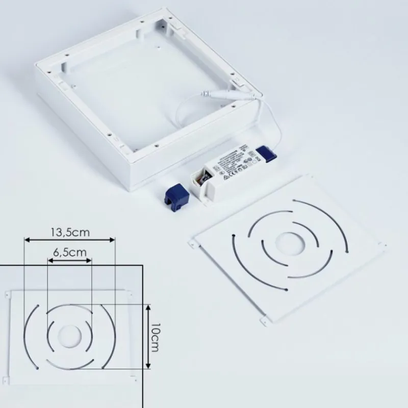 hofstein Plafonnier Netstal LED Blanc, 1 lumière