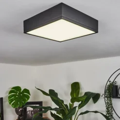 hofstein Plafonnier Netstal LED Noir, 1 lumière