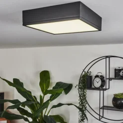 hofstein Plafonnier Netstal LED Noir, 1 lumière