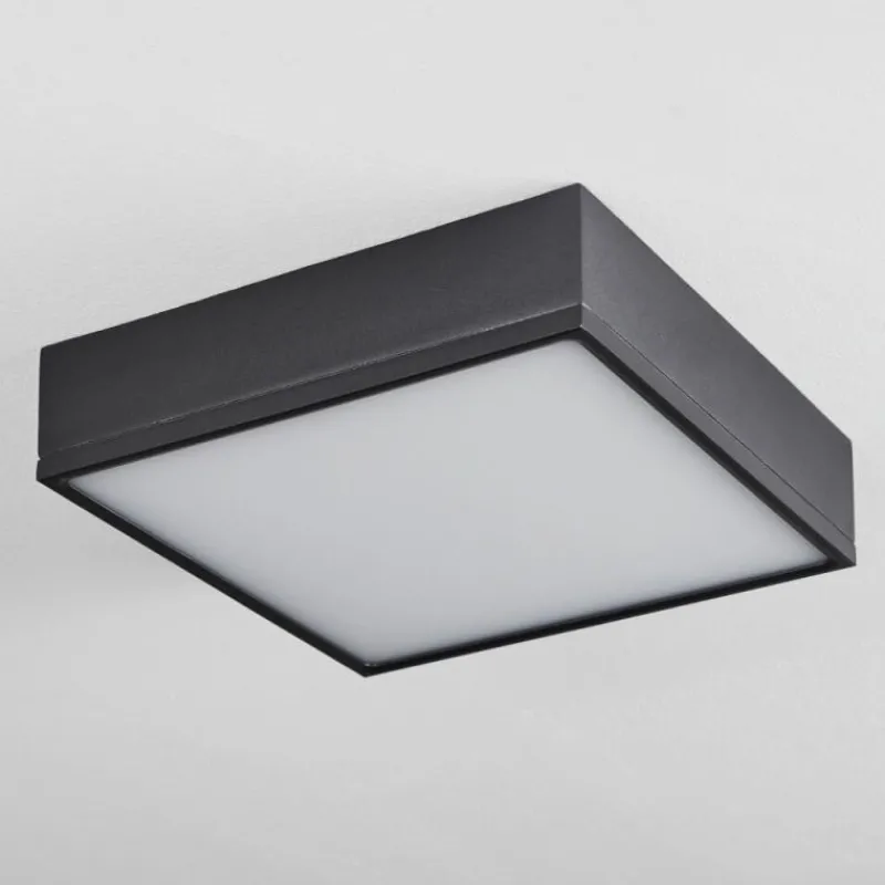 hofstein Plafonnier Netstal LED Noir, 1 lumière