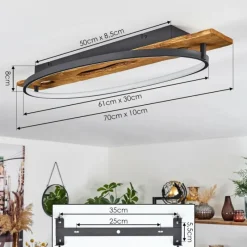 Luminaires Scandinaves-hofstein Plafonnier Nevogilde LED Écru, 1 lumière