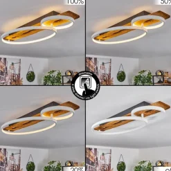 Luminaires Scandinaves-hofstein Plafonnier Nevogilde LED Écru, 1 lumière