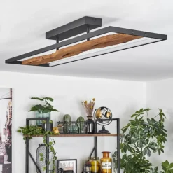 hofstein Plafonnier Nevogilde LED Écru, Noir, 1 lumière