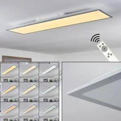 hofstein Plafonnier Nexo LED Blanc, 1 lumière, Télécommandes