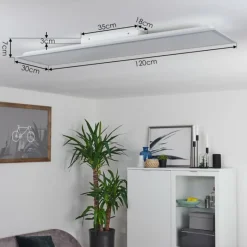 hofstein Plafonnier Nexo LED Blanc, 1 lumière, Télécommandes