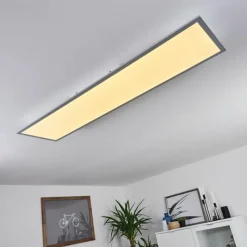 hofstein Plafonnier Nexo LED Blanc, 1 lumière, Télécommandes