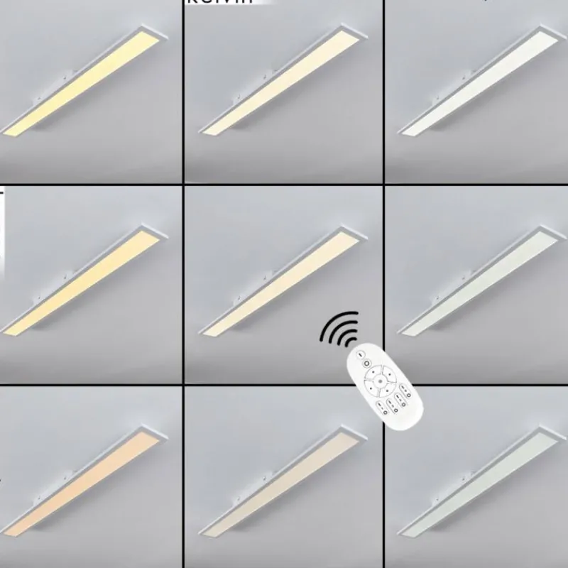 hofstein Plafonnier Nexo LED Blanc, 1 lumière, Télécommandes